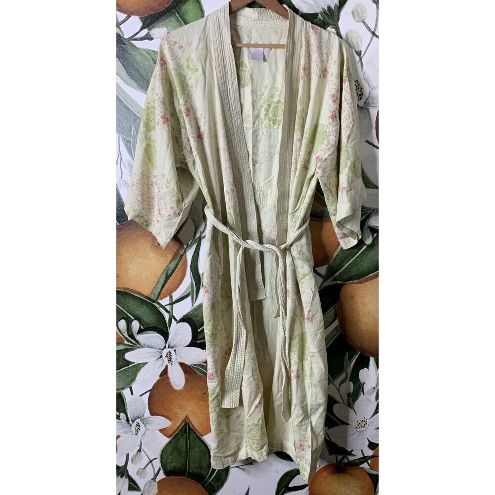 Crabtree & Evelyn Floral Cream Robe